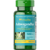 Ekstrak Ashwagandha 500 mg 60 Kapsul PURITAN'S PRIDE